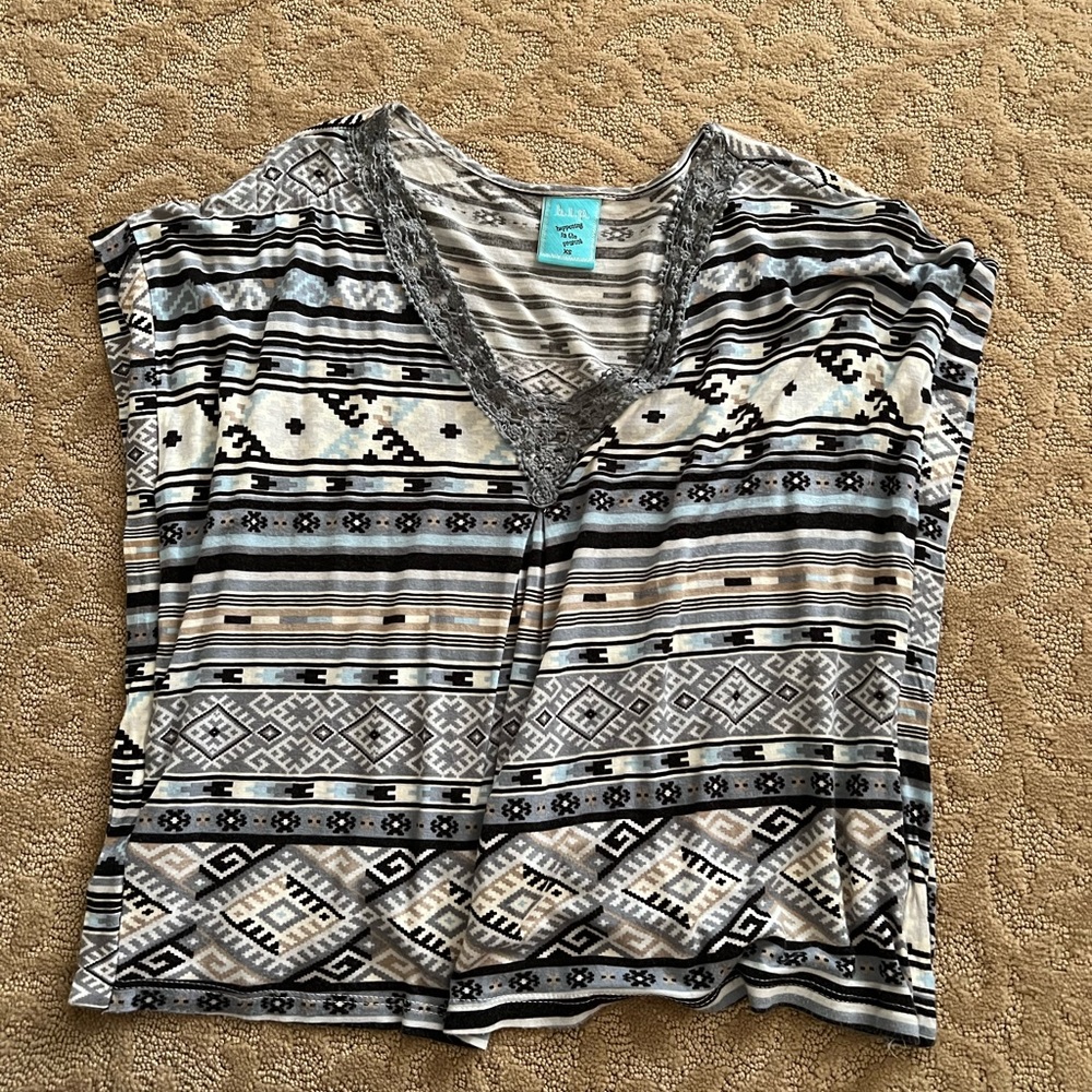 Boho boxy crop top